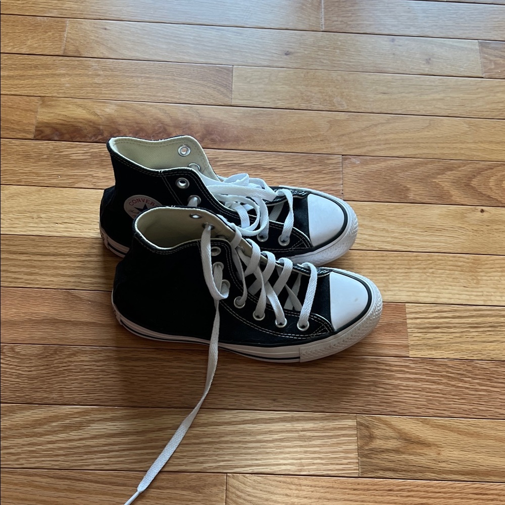 Converse Kids Black and White High-Top Sneakers